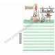 Conjunto de Papel de Carta Antigo Annie's Little Train CVD Japan