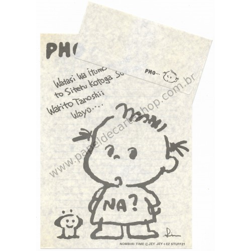 Conjunto de Papel de Carta Antigo (Vintage) PHO - Jey Jey