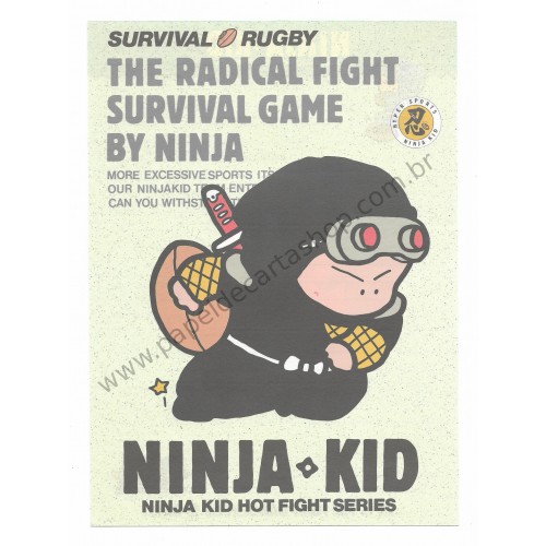 Conjunto de Papel de Carta Antigo (Vintage) Ninja Kid (CAM)