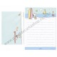 Conjunto de Papel de Carta Snoopy On the Beach - Vintage Peanuts Hallmark