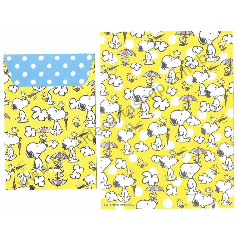 Conjunto de Papel de Carta Snoopy & Friends CAM Peanuts Delfino Japan