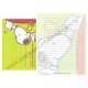 Conjunto de Papel de Carta Snoopy and WD He Makes Me Happy CVD - Peanuts