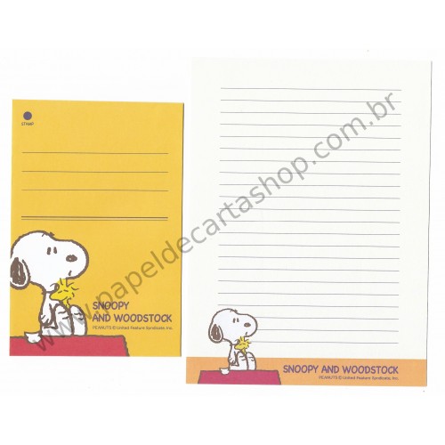 Conjunto de Papel de Carta Snoopy and WD CAM - Peanuts