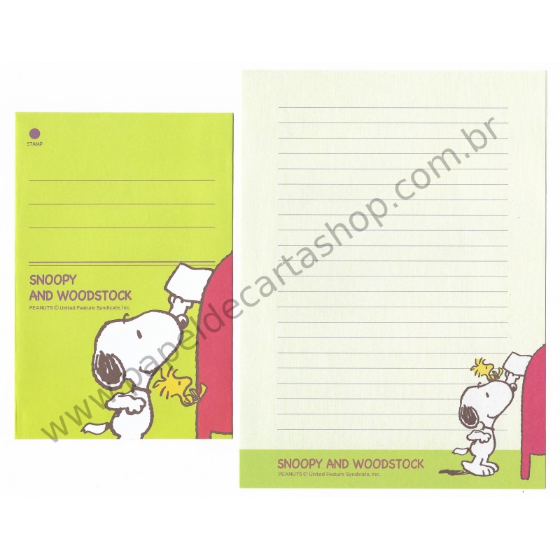 Conjunto de Papel de Carta Snoopy and WD CVD - Peanuts