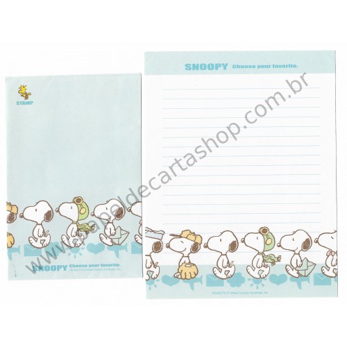 Conjunto de Papel de Carta Snoopy Choose Your Favorite CAZ - Peanuts