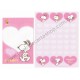 Conjunto de Papel de Carta Snoopy Choose Your Favorite CRS Heart - Peanuts