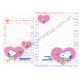 Conjunto de Papel de Carta Snoopy And WD CRS Heart - Peanuts