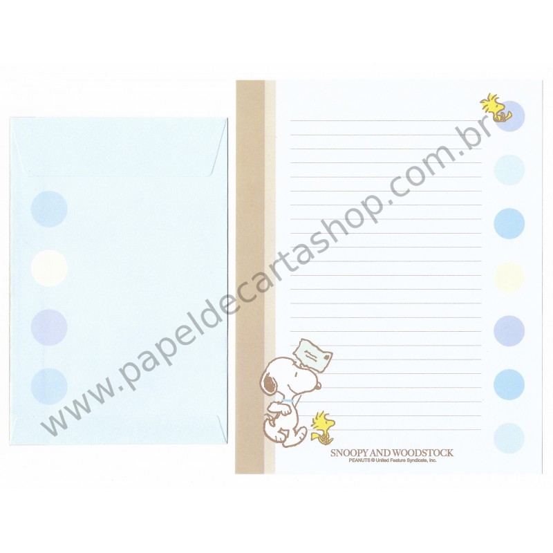 Conjunto de Papel de Carta Snoopy And Woodstock PD CAZ - Peanuts