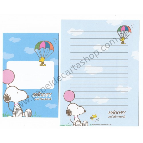 Conjunto de Papel de Carta Snoopy and FR CAZ 2010 - Peanuts