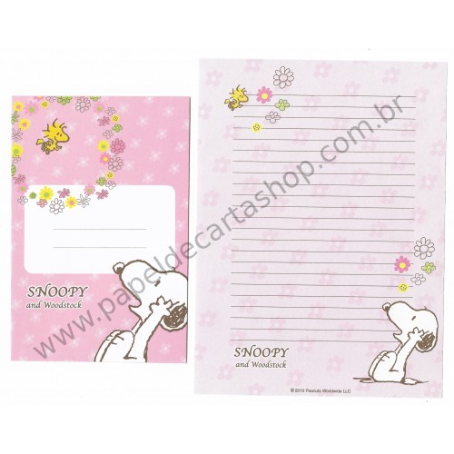 Conjunto de Papel de Carta Snoopy and FR CRS 2010 - Peanuts