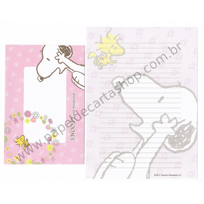 Conjunto de Papel de Carta Snoopy and WD CRS 2011 - Peanuts