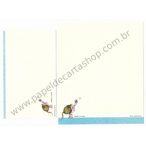 Conjunto de Papel de Carta Antigo Importado Marty Links CAZ Hallmark