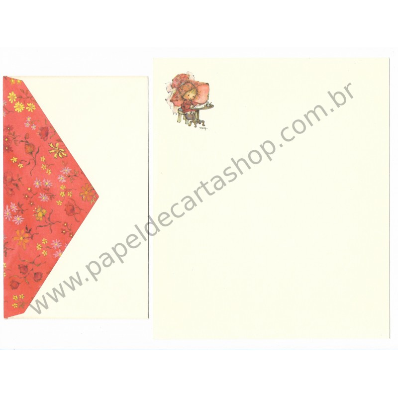 Conjunto de Papel de Carta Antigo Importado Mary Hamilton 04 - Hallmark