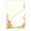 Conjunto de Papel de Carta Antigo Importado Mary Hamilton BEAR 01 - Hallmark