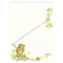 Conjunto de Papel de Carta Antigo Importado Mary Hamilton BEAR 02 - Hallmark