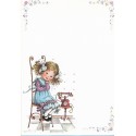 Papel de Carta Antigo SPACK Menininhas 43 Blanc