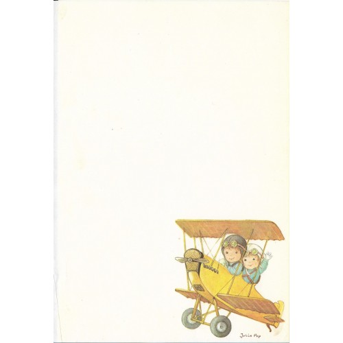 Papel de Carta Antigo SPACK Julie Pop - Avião