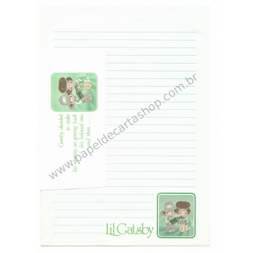 Conjunto de Papel de Carta Importado Lil Gatsby