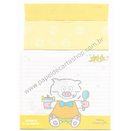 Conjunto de Papel de Carta Antigo CAM Banana Tombow Sugar