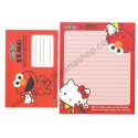 Ano 2010. Kit 4 Conjuntos de Papel de Carta Hello Kitty & Sesame Street CVM Sanrio