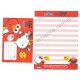 Ano 2010. Kit 4 Conjuntos de Papel de Carta Hello Kitty & Sesame Street CVM Sanrio