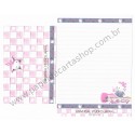 Ano 2005. Conjunto de Papel de Carta Hello Kitty Universal Studios Japan Sanrio