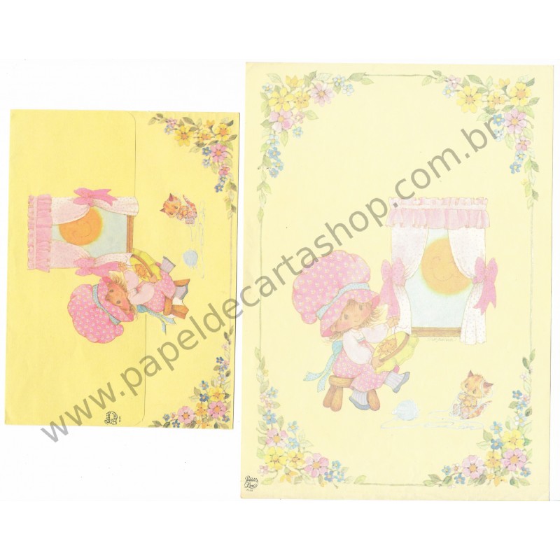 Conjunto de Papel de Carta Antigo Coleção Palacio's Line PC 303