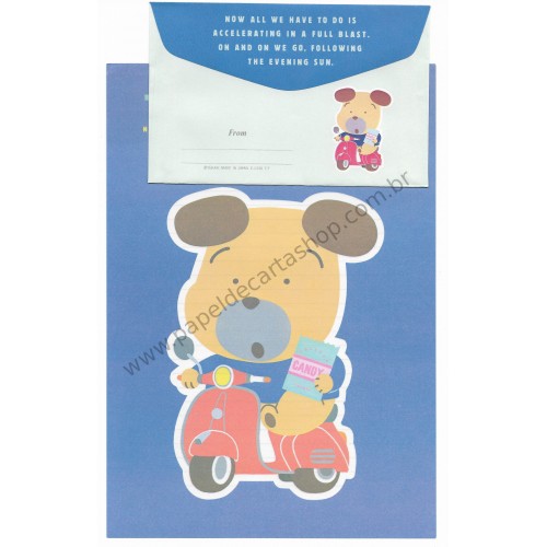 Conjunto de Papel de Carta Antigo (Vintage) Teddy Fan Club - Yukari Japan