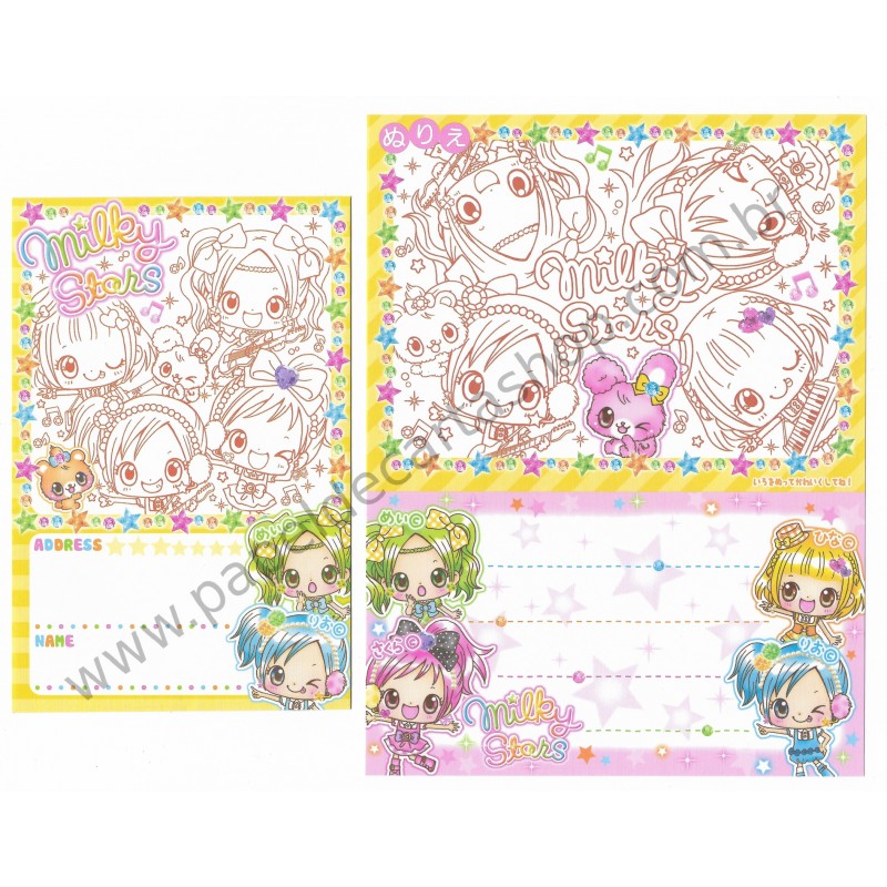 Conjunto de Papel de Carta MILKY STARS CAM - Q-Lia Japan