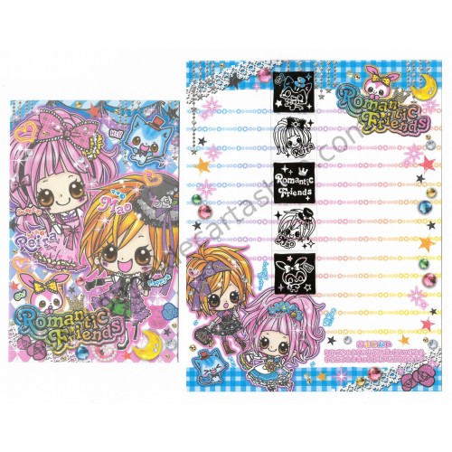 Conjunto de Papel de Carta Romantic Friends ADE - Kamio Japan