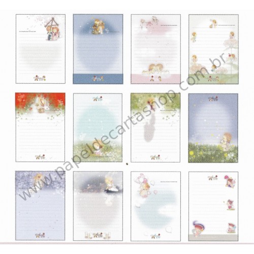 Lote de Papel de Carta Importado AMY & TIM 02