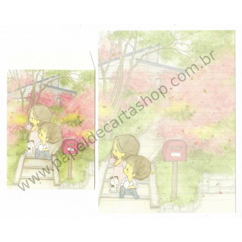 Conjunto de Papel de Carta Importado AMY & TIM 01