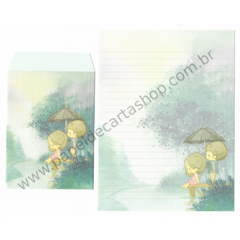 Conjunto de Papel de Carta Importado AMY & TIM 02