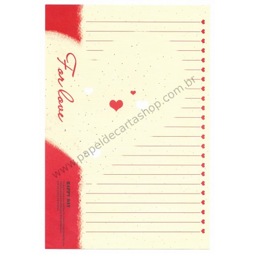 Kit 2 Conjuntos de Papel de Carta Importado Happy Day