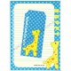 Conjunto de Papel de Carta Importado Best Wishes Giraffe CAZ