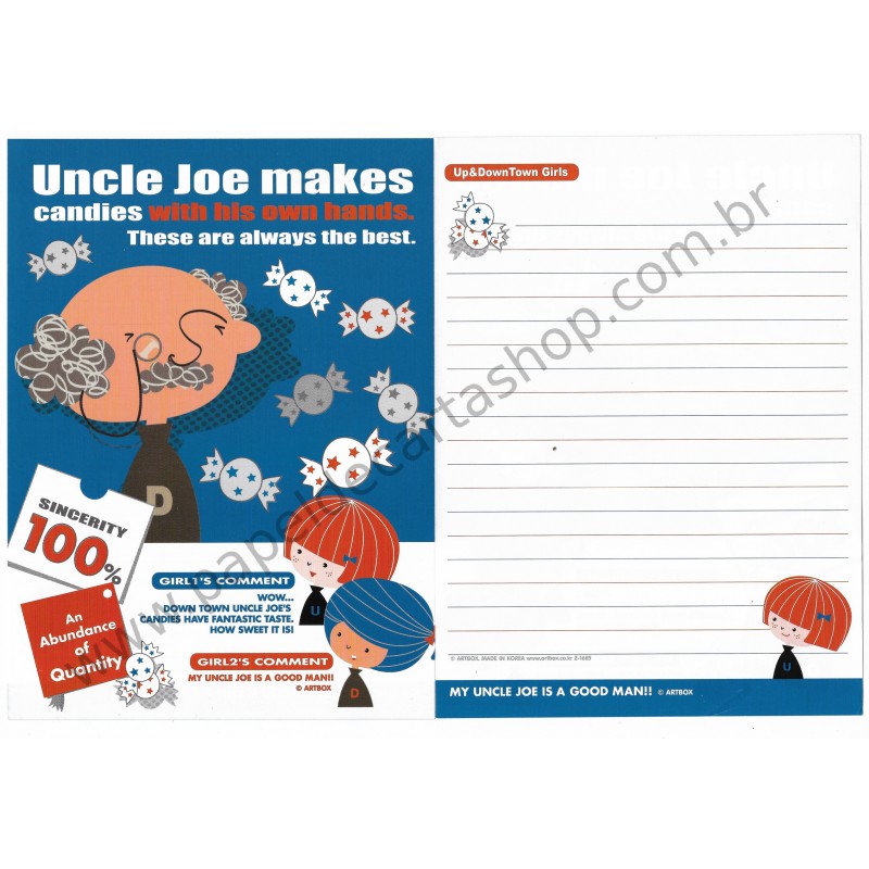 Papel de Carta Uncle Joe - Art-Box Korea