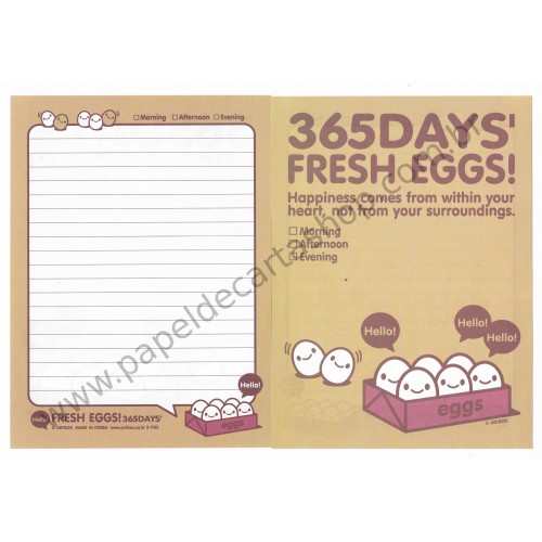 Papel de Carta Fresh Eggs Art-Box Korea