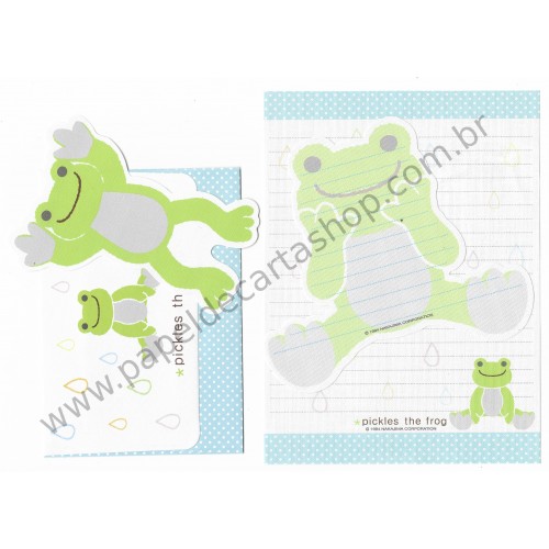 Conjunto de Papel de Carta Importado Pickles The Frog - Nakajima Corporation