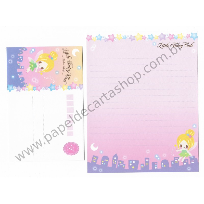 Kit 4 Conjuntos de Papel de Carta Little Fairy Tale - Q-Lia Japan