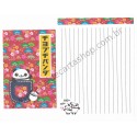 Conjunto de Papel de Carta Importado PANDA - Kamio Japan