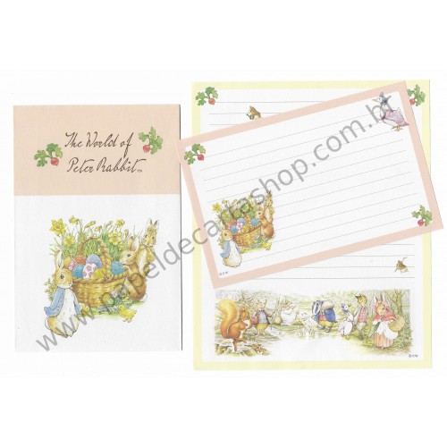 Conjunto de Papel de Carta Importado Peter Rabbit FW02