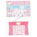 Conjunto de Papel de Carta Antigo (Vintage) Gatinho Japonês Trio - SAN-X