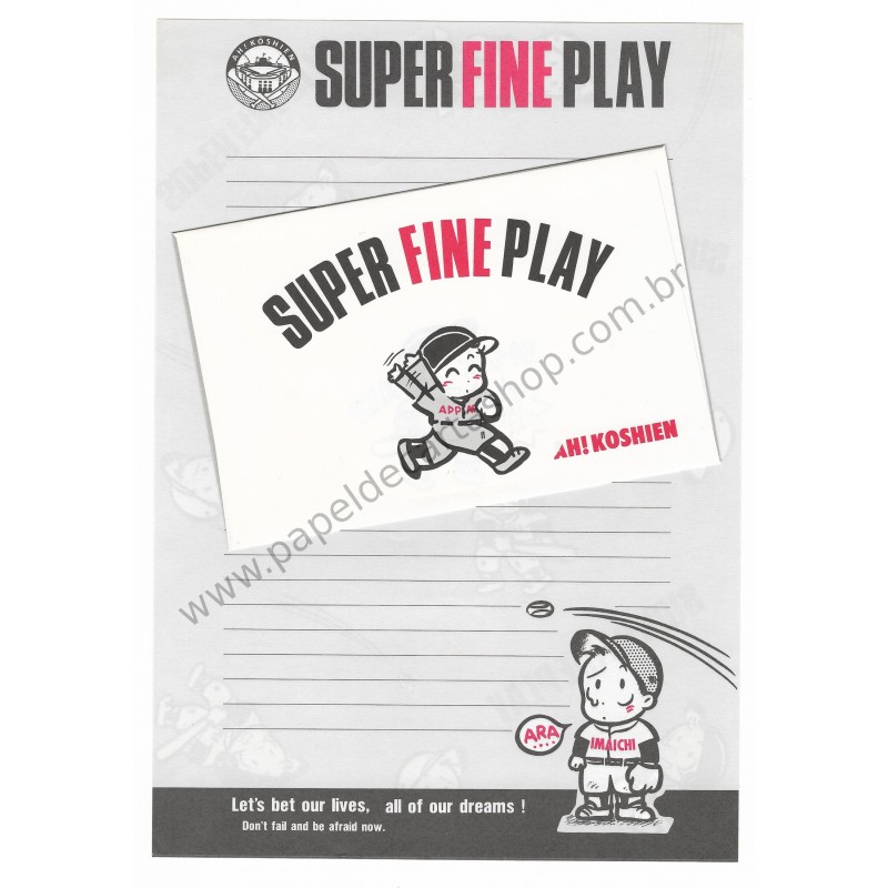 Conjunto de Papel de Carta Antigo (Vintage) Super Fine Play - YUKARI