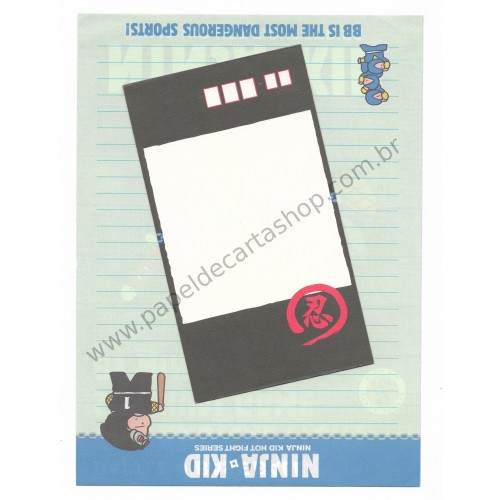 Conjunto de Papel de Carta Antigo (Vintage) Ninja Kid (CBL)