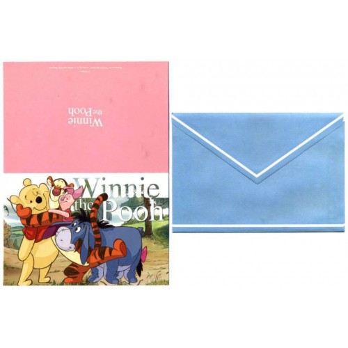 Coleção 6 NOTECARDS CARTÕES Disney Winnie the POOH 