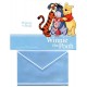 Coleção 6 NOTECARDS CARTÕES Disney Winnie the POOH 