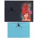 Coleção 3 NOTECARDS CARTÕES Disney Art of ARIEL