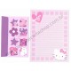 Ano 2005. Conjunto de Papel de Carta Hello Kitty CLR Sanrio