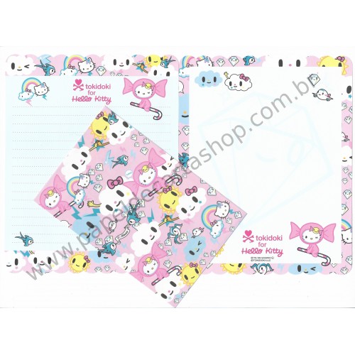 Ano 2009. Conjuntos de Papel de Carta Tokidoki for Hello Kitty CAZ Sanrio