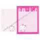 Ano 2009. Conjunto de Papel de Carta Hello Kitty Pink Winter Sanrio